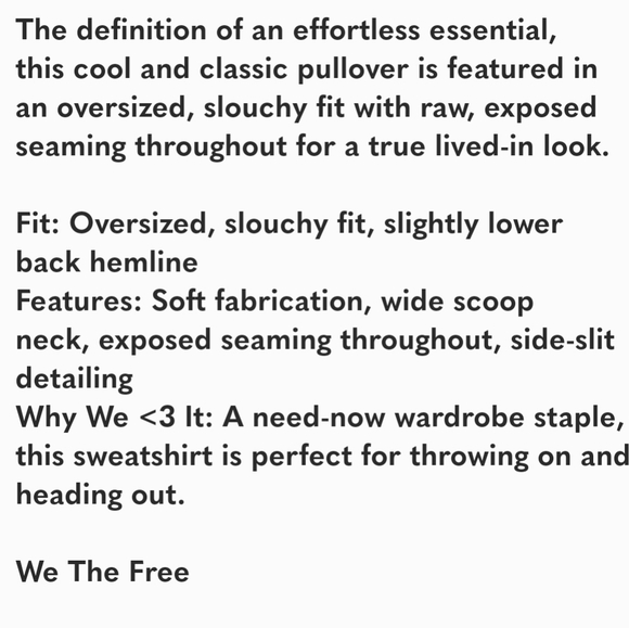 NEW FREE PEOPLE CAMDEN We The Free Sweatshirt Top Olive Green St. Patrick's S - Picture 11 of 11